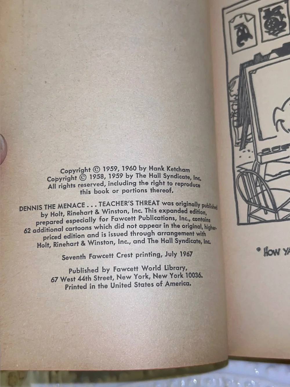Dennis the Menace Vintage Book Stack